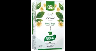 Boldo Sanaflor-infusie 20 Infusie theezakjes|Sanaflor Boldo Infusion 20 infusion bags|Infusion Boldo Sanaflor 20 sachets infuseurs