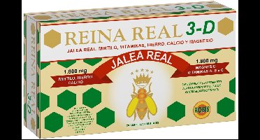 Reina real 3d (met rietje) 20 ampoules - 10ml|Royal queen 3d (with straw) 20 ampoules of 10ml|Reina real 3d (avec paille) 20 ampoules de 10ml