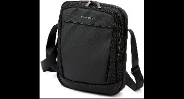 Pierre Cardin 8150 ALAN06 - Heren Saszetka - Polyester - Verstelbare riem - Zilverkleurige accenten