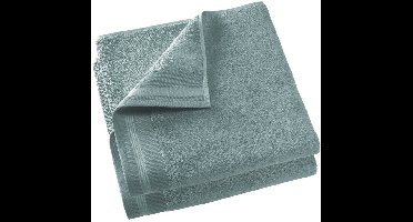 De Witte Lietaer Badhanddoek Contessa Oxyde - Set 2 stuks - 70 x 140 cm - Blauw - Katoen