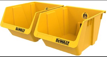 DeWalt - Pakket van 2 Opbergcontainer - Kleine onderdelen - Kunststof - Integreerbaar