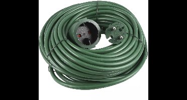 Benson Verlengsnoer 2x 1,5 niet geaard 20 mtr groen - 250 V