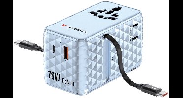 Verbatim Reisadapter Eu Vk Vs Voor Magsafe 1Xusb-C 1Xusb-A 2Xusb-C 70W