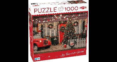 Tactic Christmas Porch – Puzzel – 1000 stukjes – Warme Kerstsfeer – Strak en Rustgevend Ontwerp – Hoogwaardige Scandinavische Kwaliteit
