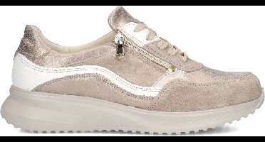 Waldläufer Janka Sneakers - Leer - Dames - Goudkleurig - Maat 37.5