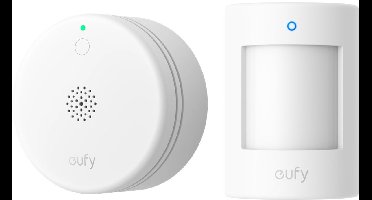 eufy Motion Sensor E20 + eufy Smoke Sensor E10 eufy Smoke Sensor E10, Accurate Fire Alerts, Ultra-Compact 70mm Design, Extended 5-Year Battery Life, Long Communication Range, Currently compatible with Homebase 3 and Homebase Pro