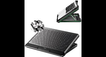 IBETTERTEC - Notebookkoeler - Laptopkoeler - 6 Hoogte Verstelbaar - Koelstandaard - Geschikt voor Laptops tot 17 Inch - 6 Ventilatoren - Aluminiumlegering