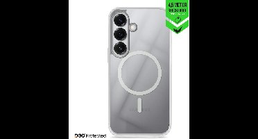Striker Doorzichtig Hoesje geschikt voor Samsung Galaxy S26 Plus MagSafe Telefoonhoesje Hardcase | Striker X-Core Xtreme Impact Backcover Shockproof | Geschikt voor MagSafe | Geschikt voor Draadloos Opladen met Magnetische Ring | Geschikt voor