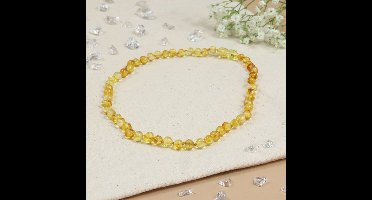 Baby Natura - Barnsteen ketting - Kind - Honey - 36 cm