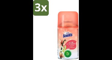 3 x At Home - Scents - Navulling - Vanille - Spray - 250 ml - Vanille Geur - Geurverspreider - Geurtjes Neutraliseren - Geur In Huis - Geur Spray