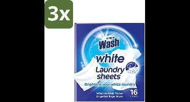 3 x At Home - Wash - Wasdoekjes - Witte Was - Tegen Verkleuring - 12 Doekjes - Witte Wasdoekjes - Wasdoekjes Witte Was - Wasdoekjes Tegen Kleuruitloop - Wasdoekjes Voor Witte Stoffen - Wasdoekjes Handwas