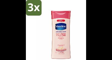 3 x Vaseline Handcreme Healthy Hands & Stronger Nails 200 ml - Handcrème - Nagelversterking - Keratine - Hydratatie - Handverzorging
