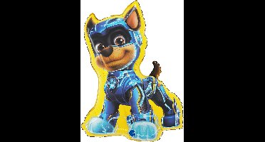 Paw Patrol Chase gele folieballon 61 cm