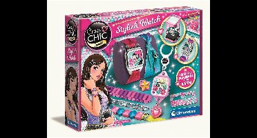 Crazy Chic Horloge Maakset - Creatieve Set - Knutselset - Mode Accessoires - Ontwerp Set - Clementoni - Voor kinderen - Voor meisjes