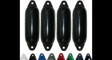 Set van 4 met Majoni Star 35 stootwillen - zwart, 62 x 21 cm