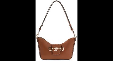 GUESS schoudertas Janie Convertible Shoulder Bag Cognac bruine