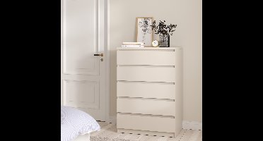 Ladekast Luna – 5 Ruime Lades – Modern Greeploos Design