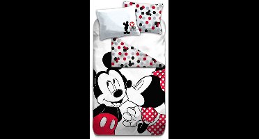 Disney Minnie Mickey Love Beddengoed Set 155×200cm, 50x80 cm
