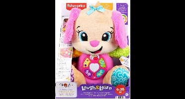 Fisher-Price Leerplezier Meegroeispeelgoed Zusje - Roze Muzikale Knuffel