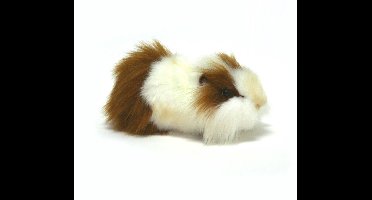Hansa knuffel cavia - wit/bruin - 30 cm - knuffeldier - realistische knuffels - caviaknuffels