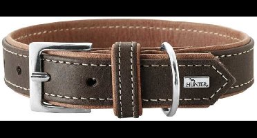 Hunter Hondenhalsband Porto Donkerbruin Maat 50