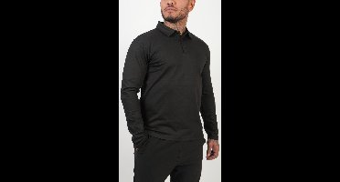 BASKO - POLO - LANGE MOUW - ZWART - MAAT L