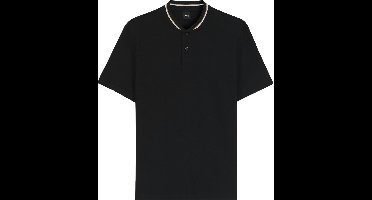 BOSS Pratt regular fit heren polo - pique - zwart