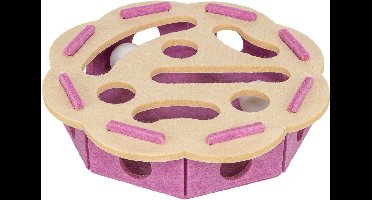 Trixie - Hole'n'Roll - Bloem - Vilt - Roze/Beige - 30X30X7,5 cm