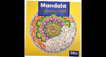 Kleurboek - Kleurboek volwassenen - Mandala geel - Tekenen - Inkleuren - Hobby - Art - Kleuren en ontspanning