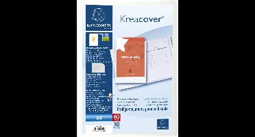 Exacompta 12x Kreacover® Personaliseerbare showalbums harde PP met vaste rug - 30 tassen - 60 zichten - A4 - Wit - 58309E