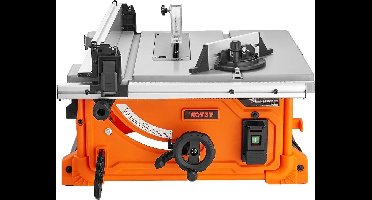 Tafelcirkelzaag – Cirkelzaag – Tafelzaag – Houtzaag – Werkplaatszaag – Krachtige 1800 W Motor – Instelbare Zaaghoeken -60° tot +60°