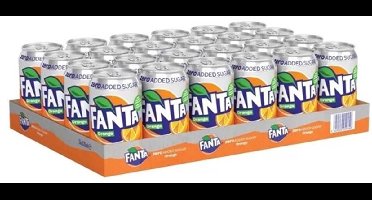 Fanta Orange Zero Blikjes Tray - 24 x 33cl