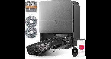 Roborock Saros 20 Set–Robotstofzuiger Met Dweilfunctie–Digitale motor 36000Pa–AdaptiLift Chassis 3.0–Autonoom StarSight systeem 2.0–100℃ Warmwatermopwas–Zelfreinigend Station & Anti-Klit Borstels–Slimme spraakassistent-Saros 10R Upgrade