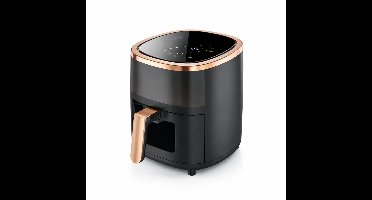 DeMoi Airfryer | Luchtfriteuse XL | 6L inhoud | Multifunctioneel | 80ºC tot 200ºC | 8 Kookfuncties | Zwart