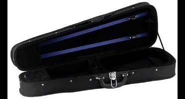 Leonardo VC-1444S-BK Student Series houten vioolkoffer 4/4 shaped zwart