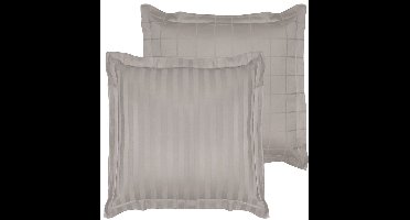 De Witte Lietaer Kussensloop Zygo Atmosphere - 63 x 63 cm - Grijs - Katoen Satijn