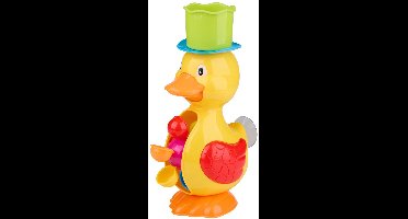 Eddy Toys Bad Eend Speelgoed Duck Water Wheel - Badspeelgoed met Waterwiel en Zuignap - Waterspeelgoed voor Baby en Kind - Bad Speelgoed Kinderen met Gieter - Geel