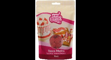 FunCakes Deco Melts Rood - 250g - Smeltsnoep - Cupcake Decoratie - Lollies - Snoepjes