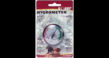 Hobby Analoge terrarium hygrometer zelfklevend | 0 tot 100% luchtvochtigheid | voor reptielen en amfibieën
