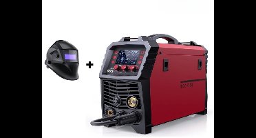 6-In-1 MIG-Lasmachine – MIG-Lasser – TIG-Lasser – MMA-Lasser – Spotlasser – 220V – Synergische Digitale Besturing - Met Lashelm