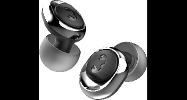 Pearls Ombré Festival Oordopjes - Gecertificeerde gehoorbescherming - Aanpasbaar Filter 18dB / 23dB - Geluiddempende Earplugs - Vindbare LED case (Find My) - Herbruikbaar - 3 Maten S/M/L - Zwart