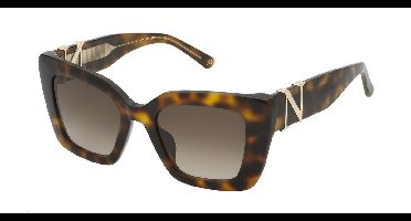 Nina Ricci SNR378 Avana scura lucida 50/20/140 WOMAN Zonnebrillen