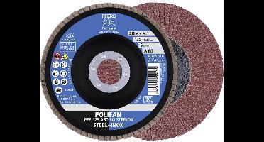 PFERD lamellenschijf POLIFAN A SG STEELOX Ø 125 mm korrelgrootte ...
