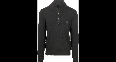 BOSS Kanobix Half Zip Trui Zwart - Maat L - Heren - Quarter zip