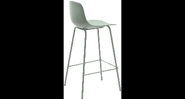 Barstoel Groen - Zithoogte 67cm - 48x40,5x92,5cm - Set van 2
