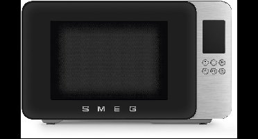 SMEG MOC01BLMEU - Magnetron met grill - Soft-close - 1900W - Inverter technologie - 29L - Mat Zwart