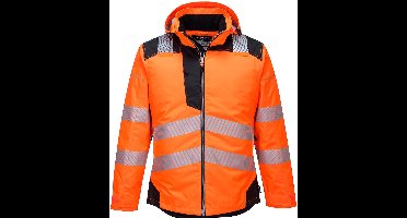Portwest PW3 Hi-Vis Winterjack T400 - Oranje/Zwart - M