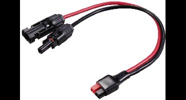 Mini-hoogspanningsstekker naar PV-stekker kabellengte 250 mm TC-12195720 Zwart, Rood TRU COMPONENTS Inhoud: 1 stuk(s)