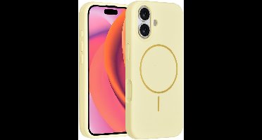 TUNIQ telefoonhoesje voor Apple iPhone 17 - MagSafe siliconen backcover - Geel