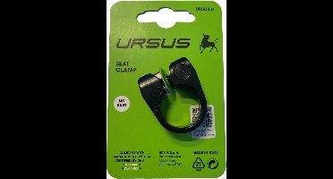 Zadelpenklem Ursus 25.7 mm aluminium - zwart